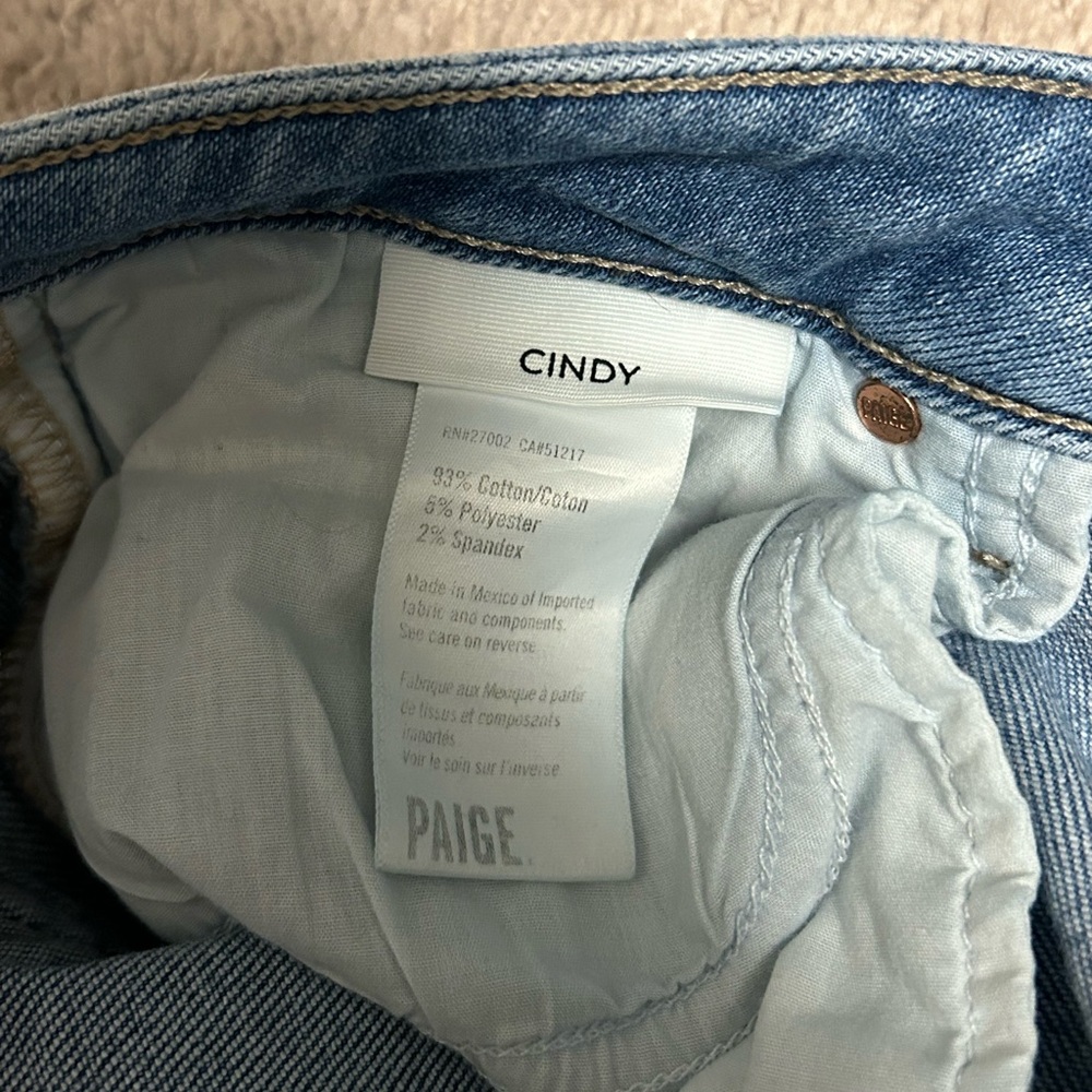 Paige Cindy straight leg jeans, cropped length, size 29 - Picture 5 of 10